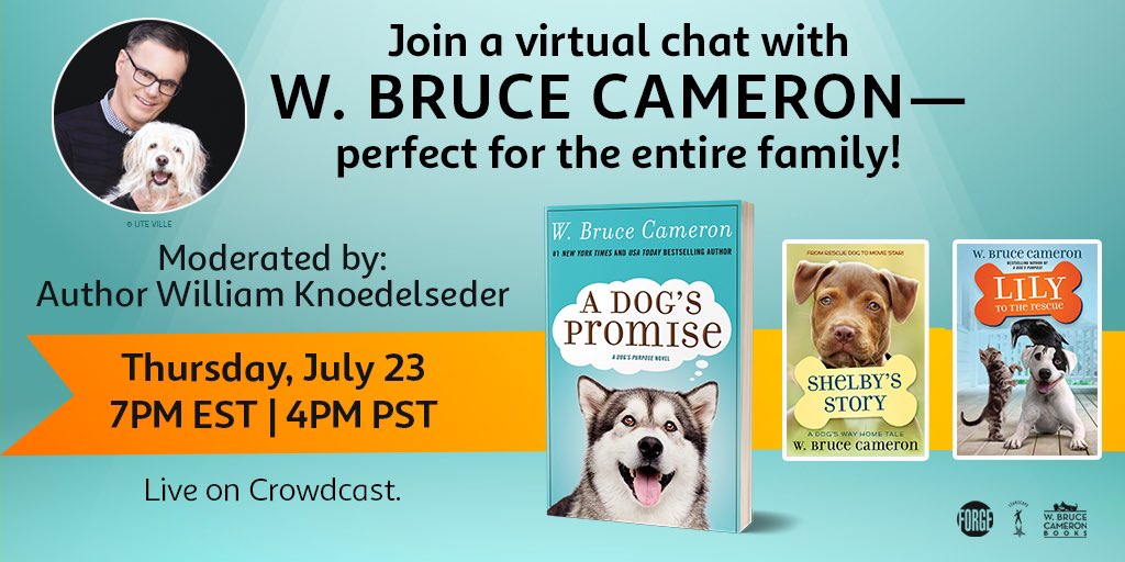 adogspurpose's tweet photo. #adogspromise #bookbeforemovie #crowdcast #williamknoedelseder #dogs #dogsofinstagram #dogbook #adogspurpose https://t.co/3zfMaMlOJe