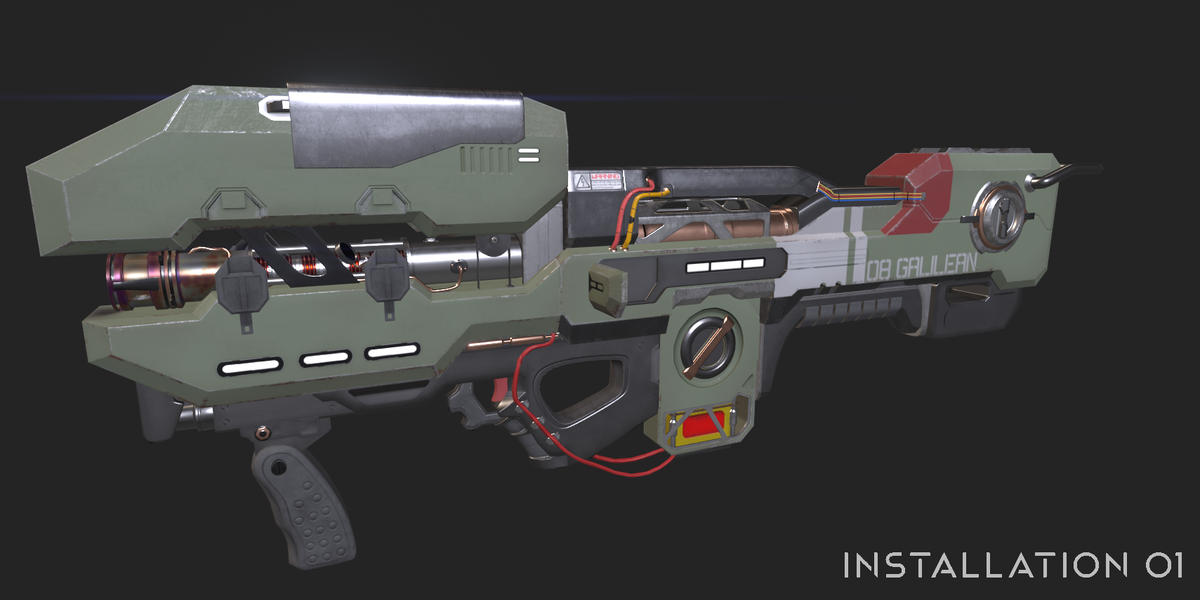 FelineFilmz's tweet photo. Here is the Spartan Laser I made for #Installation01 ! The first Pic is the texture in Substance painter. I wanted to try some different engine implementations as well so I also threw it into Unity, Unreal Engine 4, and CryEngine just to see how it would look! #Halo #FanArt https://t.co/sYCd3jhw7r