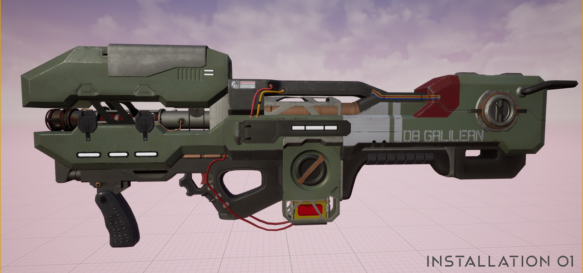 FelineFilmz's tweet photo. Here is the Spartan Laser I made for #Installation01 ! The first Pic is the texture in Substance painter. I wanted to try some different engine implementations as well so I also threw it into Unity, Unreal Engine 4, and CryEngine just to see how it would look! #Halo #FanArt https://t.co/sYCd3jhw7r