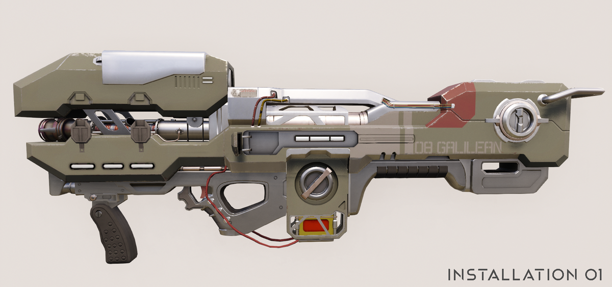 FelineFilmz's tweet photo. Here is the Spartan Laser I made for #Installation01 ! The first Pic is the texture in Substance painter. I wanted to try some different engine implementations as well so I also threw it into Unity, Unreal Engine 4, and CryEngine just to see how it would look! #Halo #FanArt https://t.co/sYCd3jhw7r