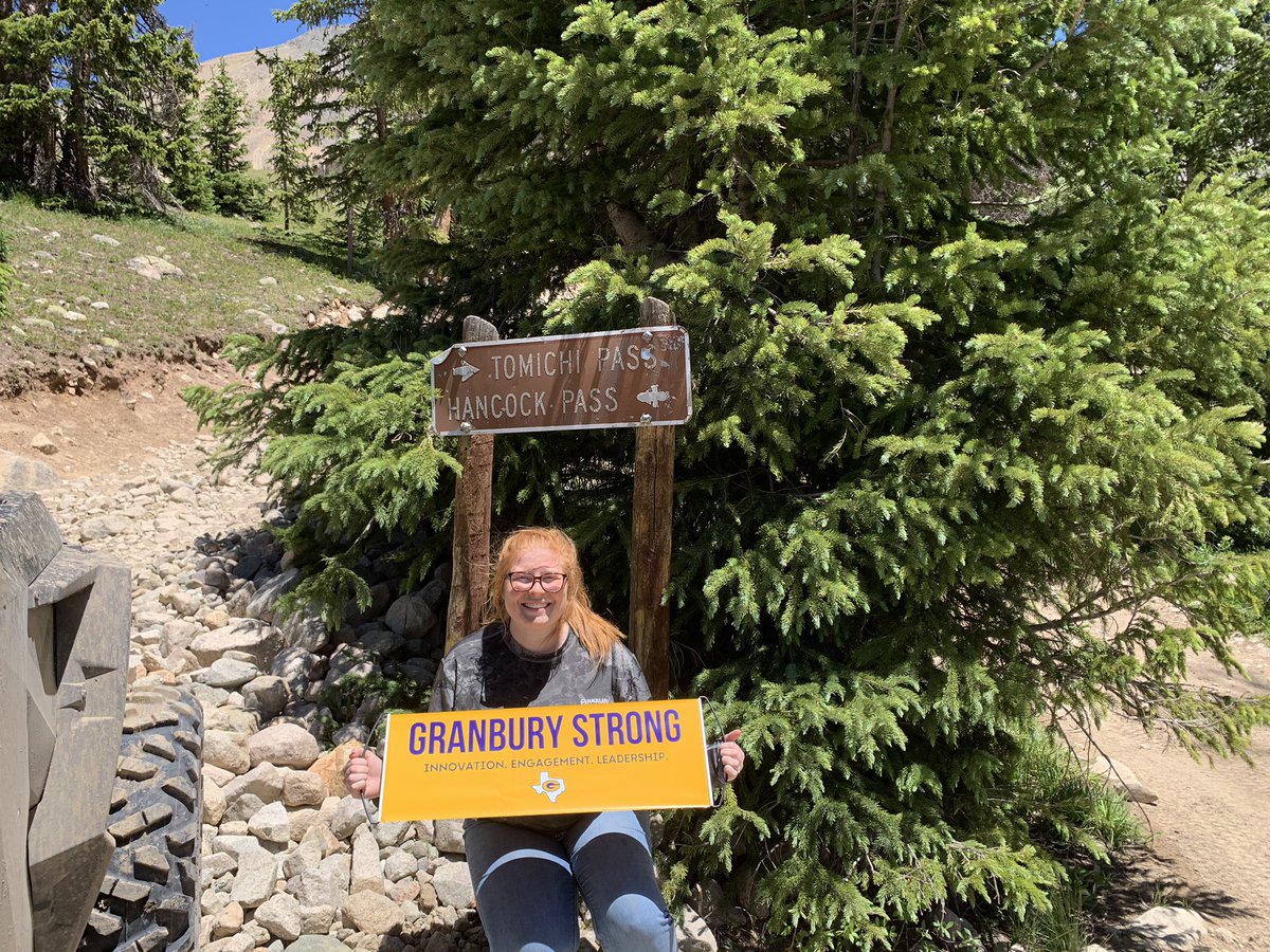 #GranburyStrong in Colorado 💜💛 #GranburyISD #HancockPass #TaylorPass #Colorado #TeacherOnBreak