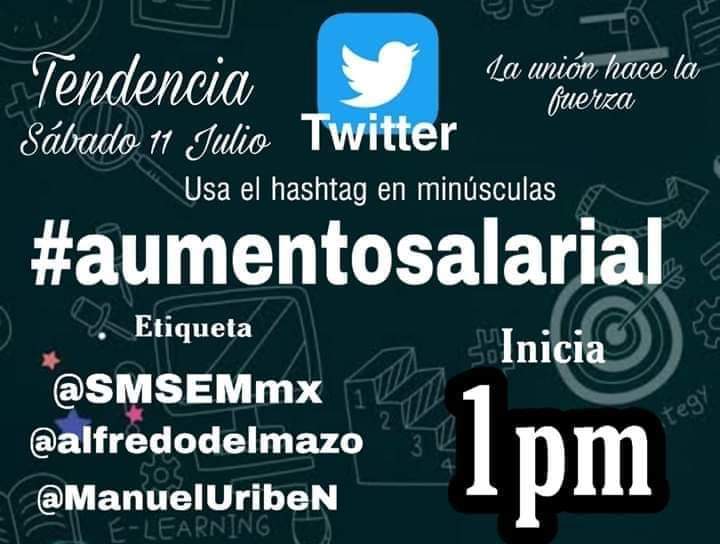 quevedo_zuniga's tweet photo. #aumentosalarial @alfredodelmazo@Uribe Navarrete @SMSEMmx Los maestros merecen el aumento salarial. https://t.co/ahRZMpPbmd