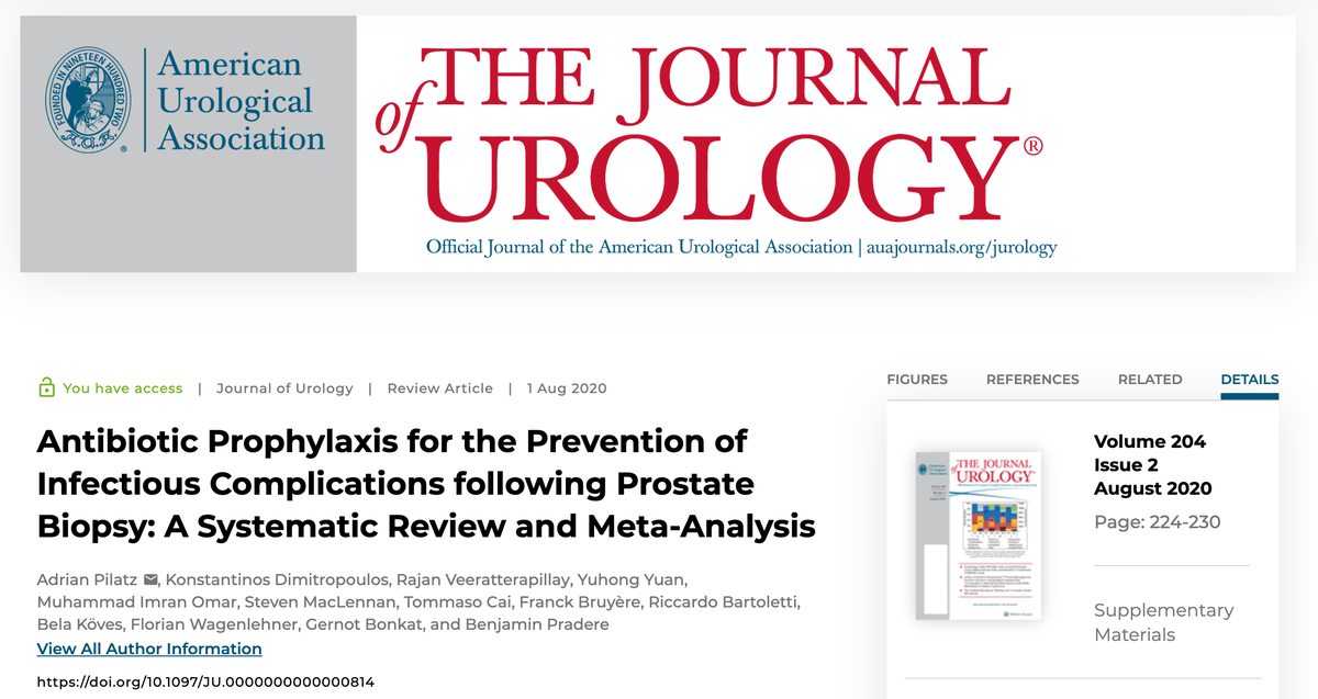 JGrummet's tweet photo. Excellent paper on antibiotic prophylaxis for #TRUS #prostatebiopsy. https://t.co/0SNRCpiBvi But misses point that twin catastrophes of patient sepsis and quinolone resistance avoided altogether by #transperinealbiopsy. Near-zero sepsis. No quinolones. #TRexit @JUrology @PCFnews https://t.co/Yyl9Hkj23A