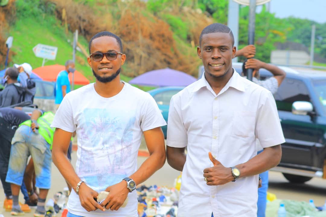 EssabaMba's tweet image. With my younger brother #Ben Madama