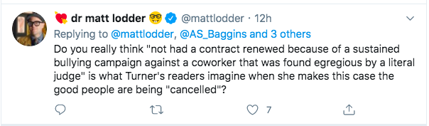So today is the day for academic historians to make things up about me. Now its Matt Lodder of  @Uni_of_EssexMatt makes up quotes about me conducting "a sustained campaign of bullying" and presents them as things said by Judge James Tayler or my employer