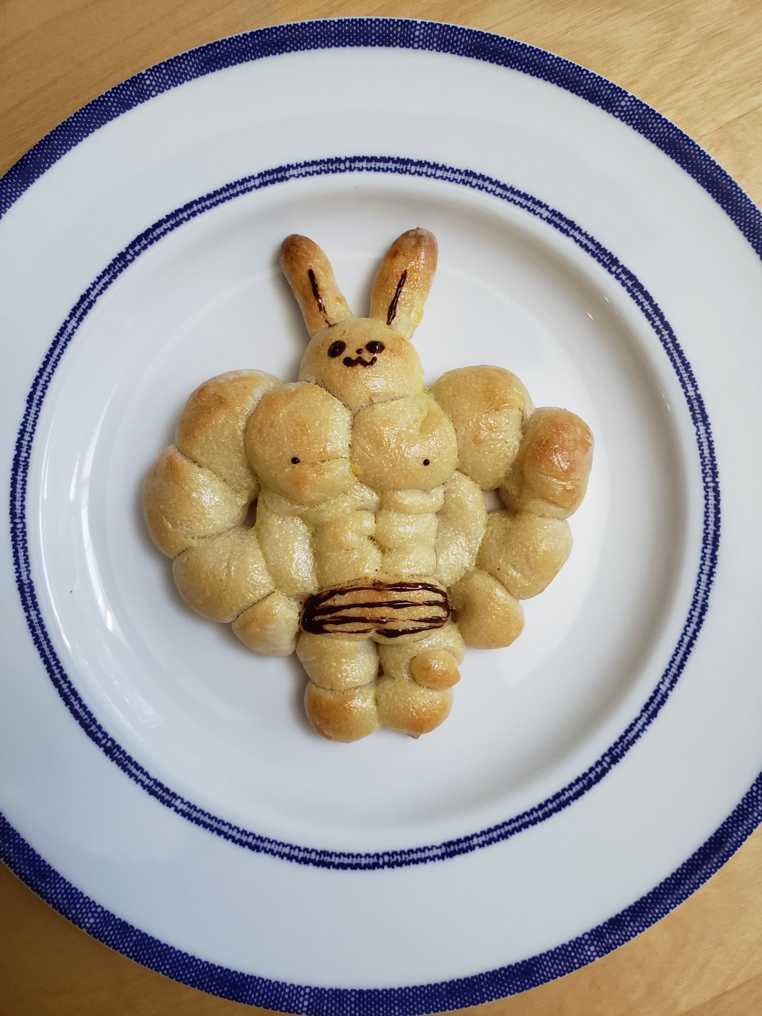 Kari Fry on X: Attempt #1 at buff bunny bread