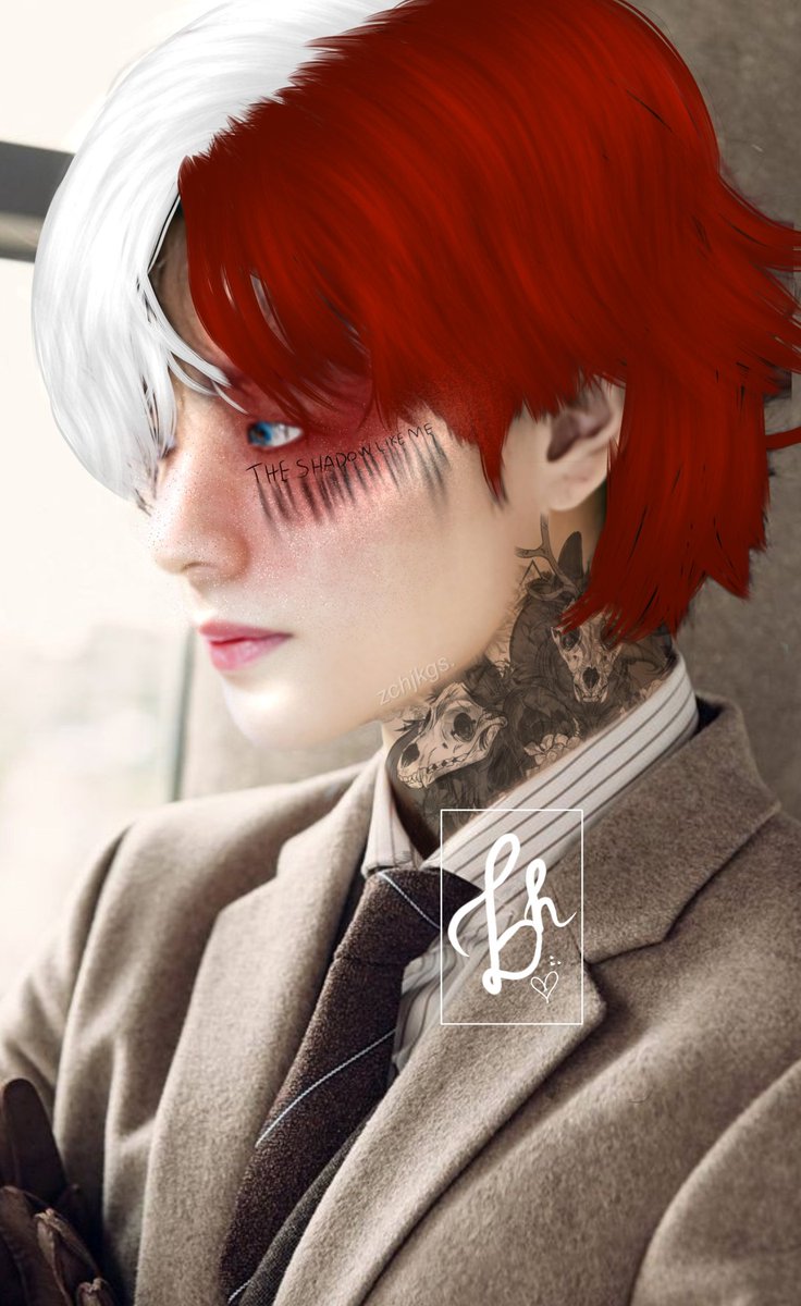 swtanic's tweet image. #OOC:⠀⠀⠀⠀ 
⠀⠀  ⠀ ⚠️⚠️⚠️⚠️ Biscoitada time ⚠️⚠️⚠️⚠️

Meio que eu fiz uma edit de Taehyung as Todoroki e é a primeira vez que eu faço uma dessas com manip no corpo do personagem também. Acham que ficou bom?