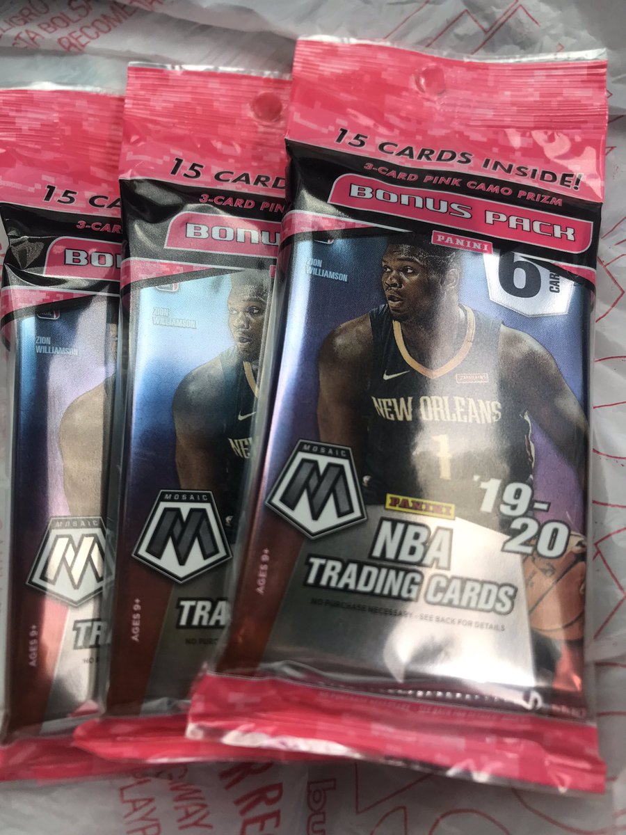 V1cs0l's tweet photo. Rip or keep? 🤔🤔 #prizm #mosaic #nba #NBABubble #zion #panini #whodoyoucollect #thehobby #sportcards #cellopack https://t.co/zrt0lTBKeY