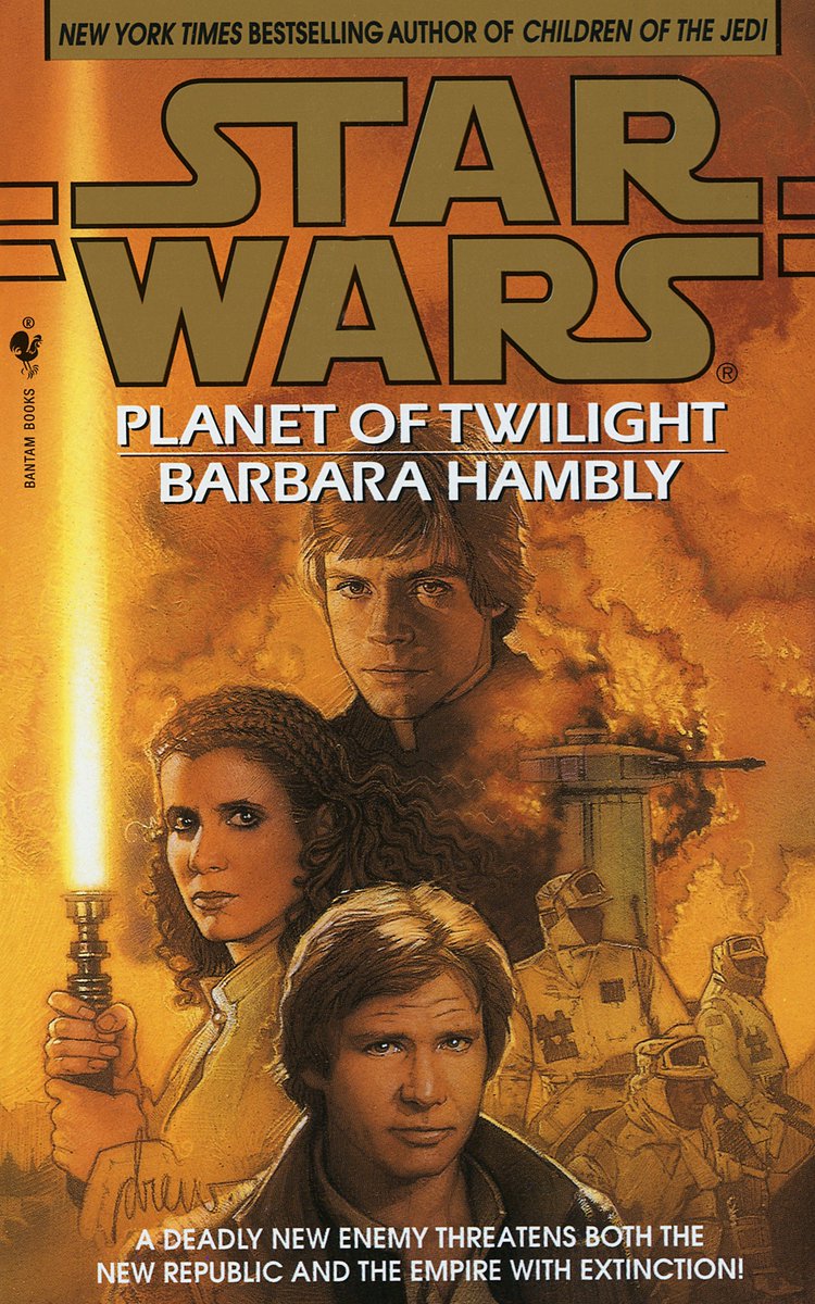 A #StarWars #realcanon cover each day. Day 5 - Second hardback i ever bought. Loved the art on this one. Loved the oppressive kind of suspense @BarbaraHambly built throughout. Enjoyed this one a lot more than Children of the Jedi. #10Days10Books