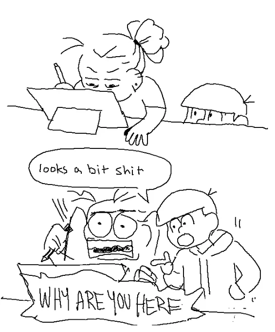 looking for art examples and did i ever post this??? this is from a while ago omg roommate comic bad ending where osomatsus my roommate instead 