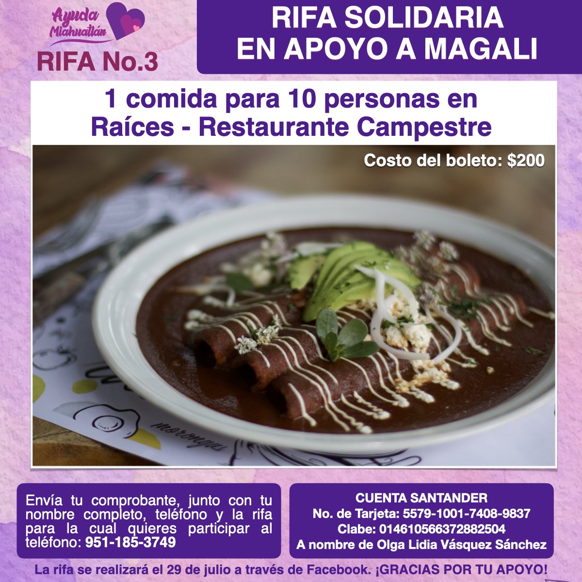 miguelramose's tweet photo. En #Miahuatlán están haciendo una serie de rifas para conseguir fondos para la operación del tumor cerebral de Magali.

Todos podemos apoyarla, difundiendo, donando o participando en la rifa solidaria.

#Oaxaca https://t.co/6vQeyMbkuk