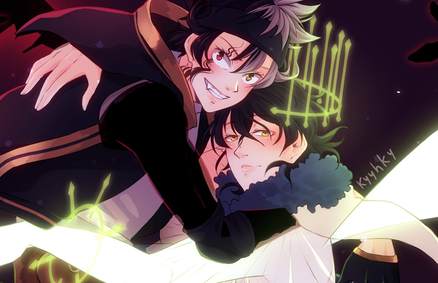 Kyyhky Sabisco Brainrust It Took Me An Awful Lot To Draw This Because I Didn T Know What They Were Going To Wear Anyways Here S A Closer Look Blackclover