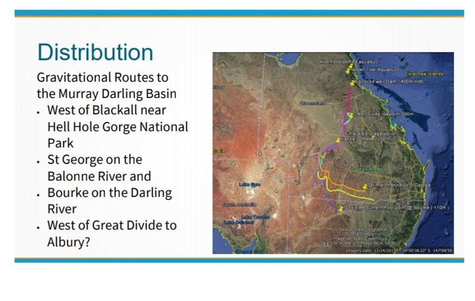 Further south, where the GDR is lower, we cross from the east to the west of the GDR at around the 300 MASLBefored chasing levels all the way to St George and feed into the Darling