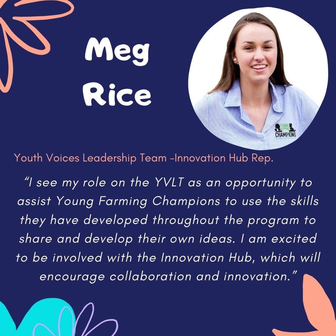 YouthVoicesYFC's tweet image. Meet Meg our innovation powerhouse! Being admitted as a solicitor in the Supreme Court of NSW in December 2019, the same year she graduated with a Bachelor of Agriculture/Laws from the University of New England, means @meghbrice brings an amazing and unique skill set to the team.