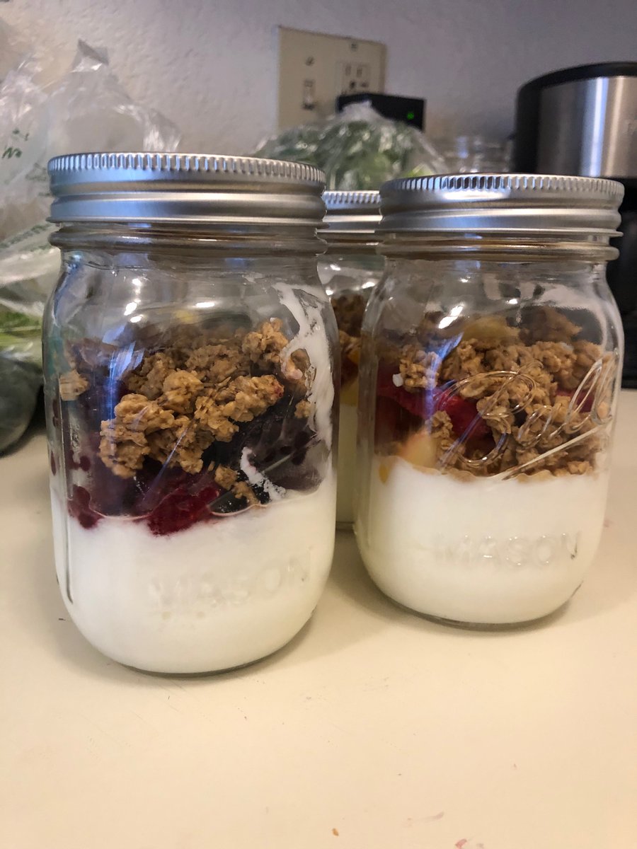 h1ghfriend's tweet photo. I just made mason jar parfaits and I feel domestic. 

Is there something wrong with me?
Or is this a new setting I have unlocked?
#checkbacklater https://t.co/DBSiV6kILs