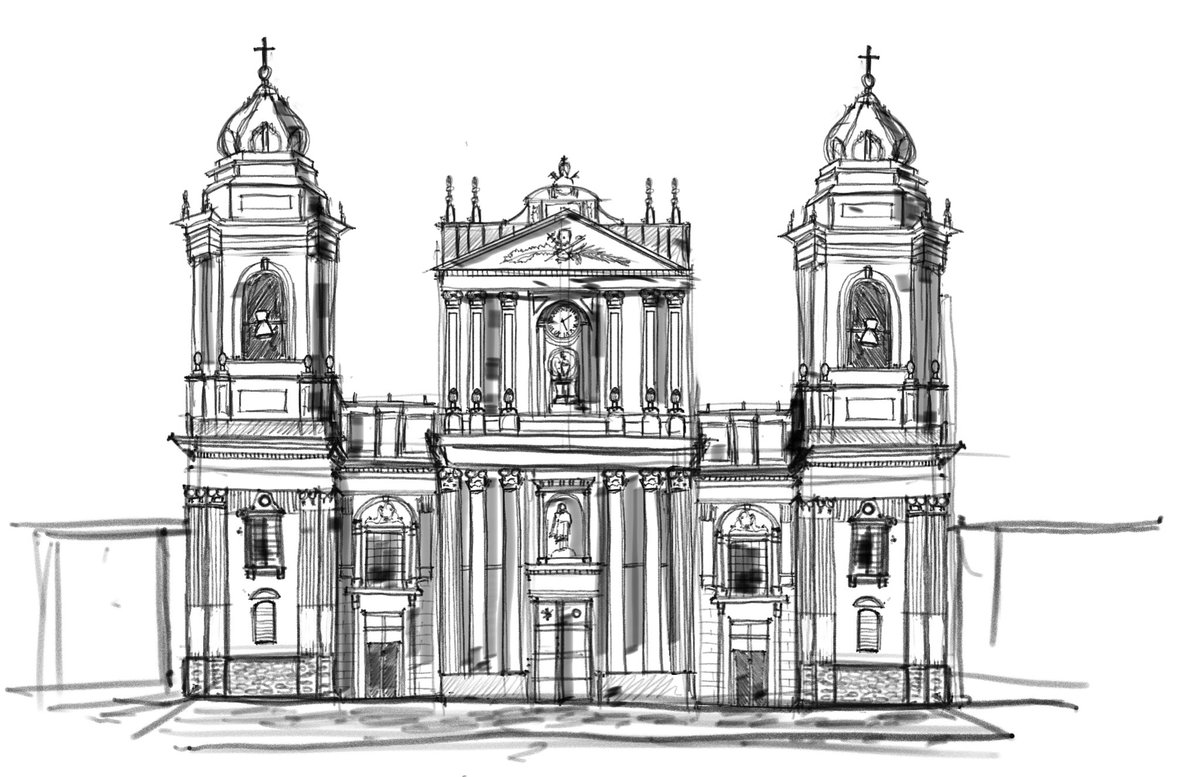 eduuardorodas's tweet photo. Sketch de la catedral Metropolitana de Guatemala con #morpholiotrace  @MorpholioApps https://t.co/6ltxVSh4jZ