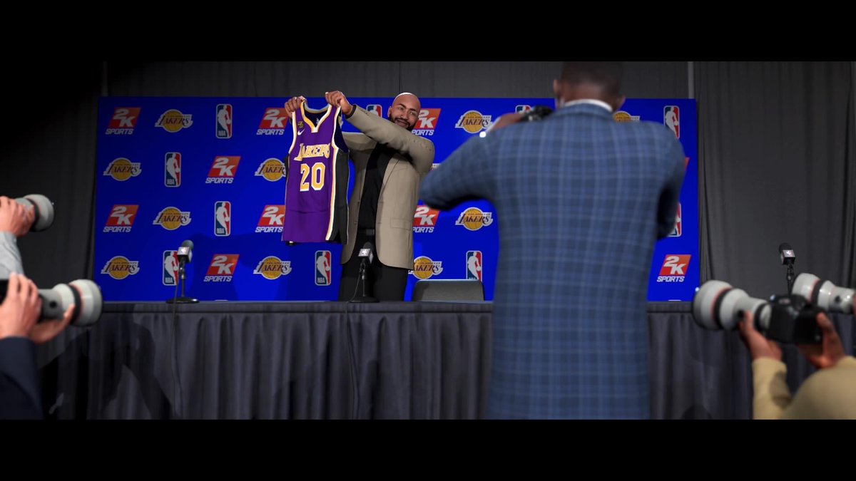 PedZepellin's tweet photo. Guess who got drafted?! 
Dito ko lang nalalabas ang mga basketball frustrations ko.
#NBA2k20 #NBA #LALakers #FirstRoundDraft #BasketBall #PS4 https://t.co/mBqgnNfzJ2