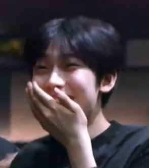 he looks so very happy huhu