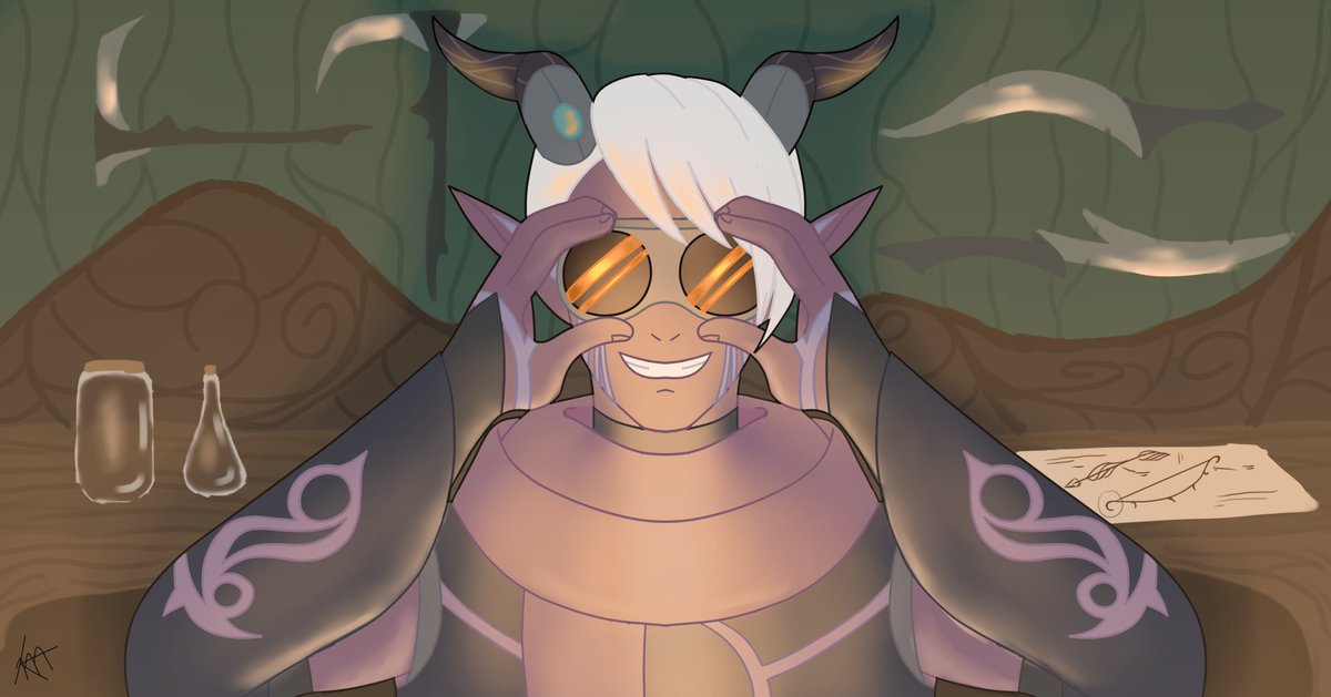 helionui's tweet photo. y'all, i just wanted to draw ethari being chaotic. he's about to get to work on some some crazy weapon idea or something. you can't tell me that ethari is normal. no craftsman/jeweler/assassin's husband is normal. 

#TheDragonPrince #tdp #tdpart #ethari #moonfam #GiveUsTheSaga https://t.co/F6WW9J1aKt