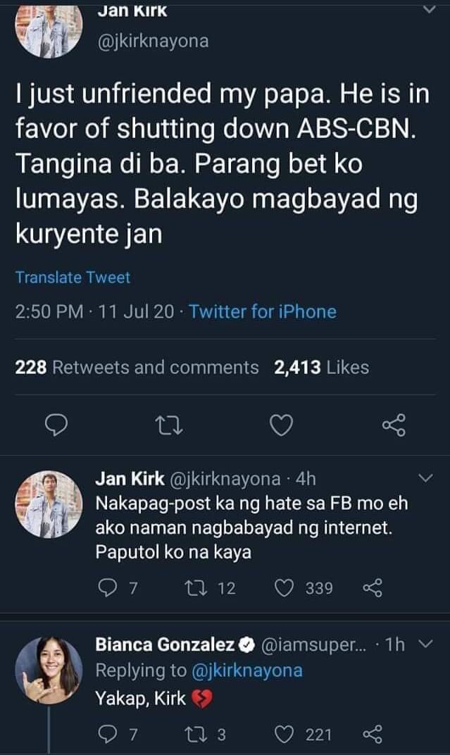 kael_00's tweet photo. A true example of wrong mindset and blind. 🤦‍♂️ 
 @jkirknayona 
#jankirk 
#ABSCBN https://t.co/qwGL4b9xrJ