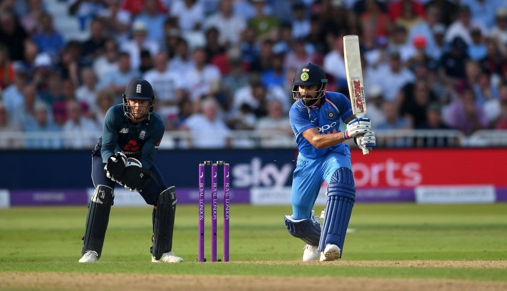 ImKohli_FC's tweet photo. On This Day in 2018, 

Virat Kohli scored 75 in Nottingham &amp; helped India win 39th game in 50 ODIs in his captaincy 🔥 

No other captain has a better win % than Kohli's 78 in first 50 ODIs 💥😎

#ViratKohli #KingKohli @imVkohli https://t.co/KfHuOTv3dg