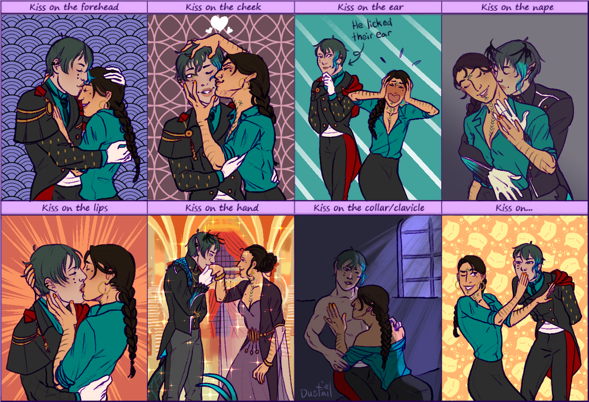 Barbatos/MC kiss meme! I love being self-indulgent ? #ObeyMe #ObeyMeBarbatos #ObeyMeMC 