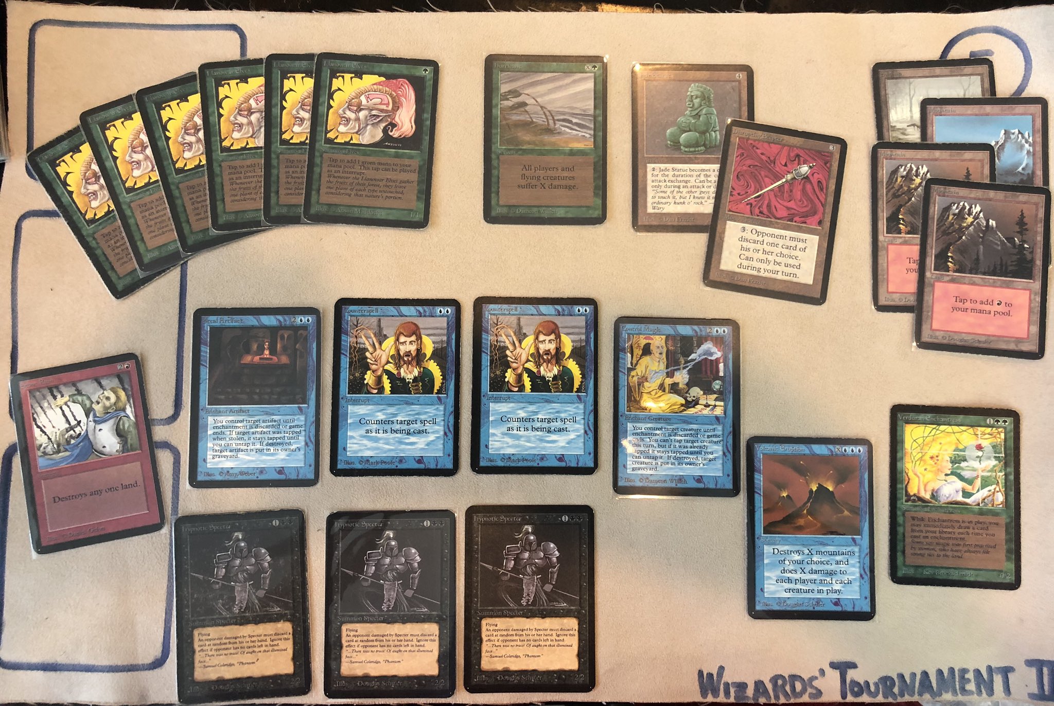 Stephen Menendian on Twitter: "How I spent my summer. Emphasis on “spent.”  All Alpha pickups for league play (Volcanic Eruption is a hundred times  better in Alpha League), one of my escapes