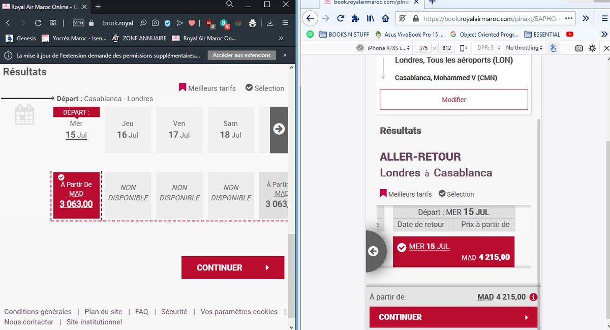 After seeing  @pixelwh0re tweeting about the ram scam, i kinda wanted to test it myself. So i entered the site and the same data on two browsers, and used an iphone X browser interface on the second one.The results are a bit of a yikes...