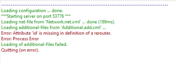 iampsk98's tweet image. #Additional file while using #rerouter is causing issues in #SUMO. The Code and Error messages are attached in the tweet. Please help me. 
Tnx
#TraCI
#Python
@YonoHub 
@DLR_de 
@EclipseSUMO