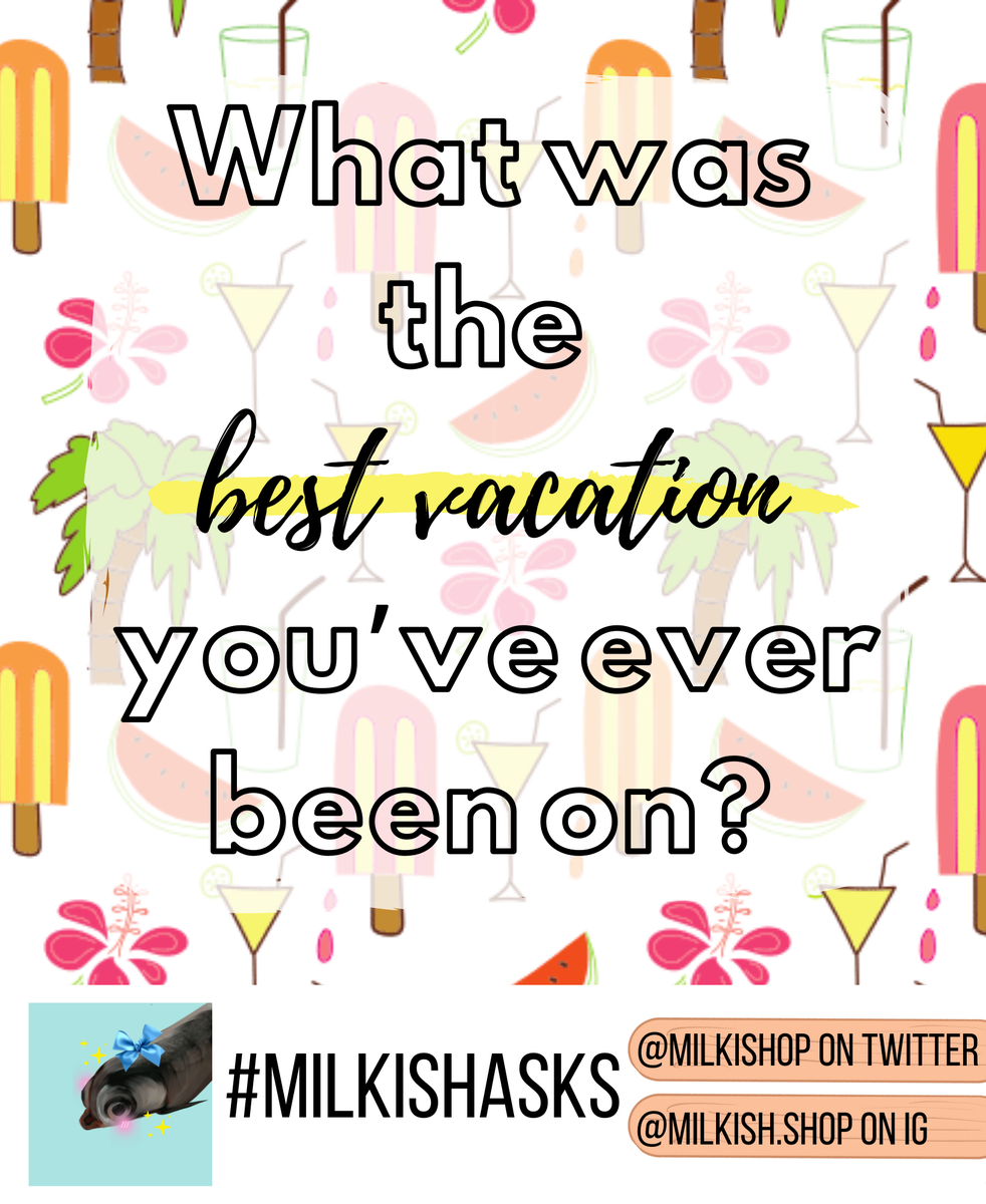 milkishop's tweet photo. It seems that a lot of vacation plans and trip are cancelled due to the COVID-19 pandemic, so let's take a few moments back to the best vacation you've ever had!

Share photos from your memorable trip and let your friends see the hotspots from all around the world! 

#MilkishAsks https://t.co/B751tPpEar