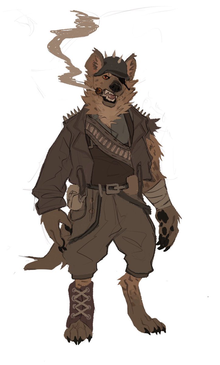 character design that my friend requested for his story 
his name is hank, he's 27 n he's a scavenger 
also he smells like dirt n smoke 