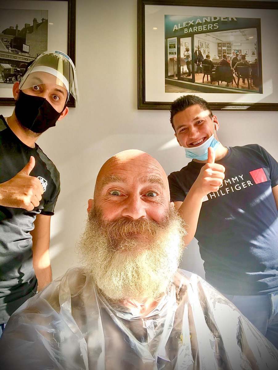 AlexanderBarbHQ's tweet photo. Yes it's true #alexanderbarbershq can make you look 10 years younger! We're back in business - 02087411801 - 07385265490 Welcome back and see you soon @ 38 #HammersmithBroadway #Hammersmith #W6 7AB #barbers #haircut #wetshave https://t.co/seIXOv9Cfj
