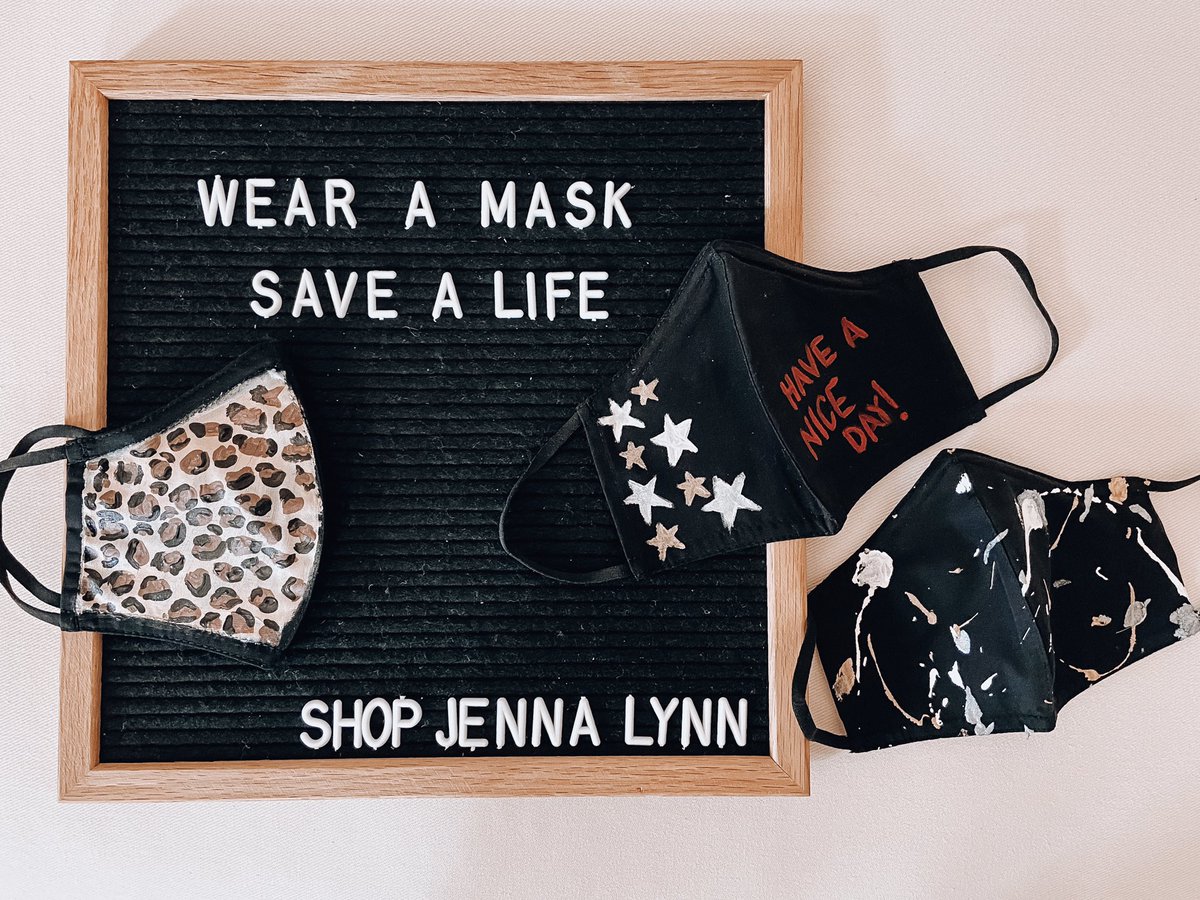 jenna_mazel's tweet image. Check out my hand painted masks! I make custom orders with your favorite sports team, colors, or anything you can imagine! Follow my instagram Instagram.com/shopjennalynn or DM me to order/ for more info!🤩#shopsmall #supportlocal #corona #facemasks