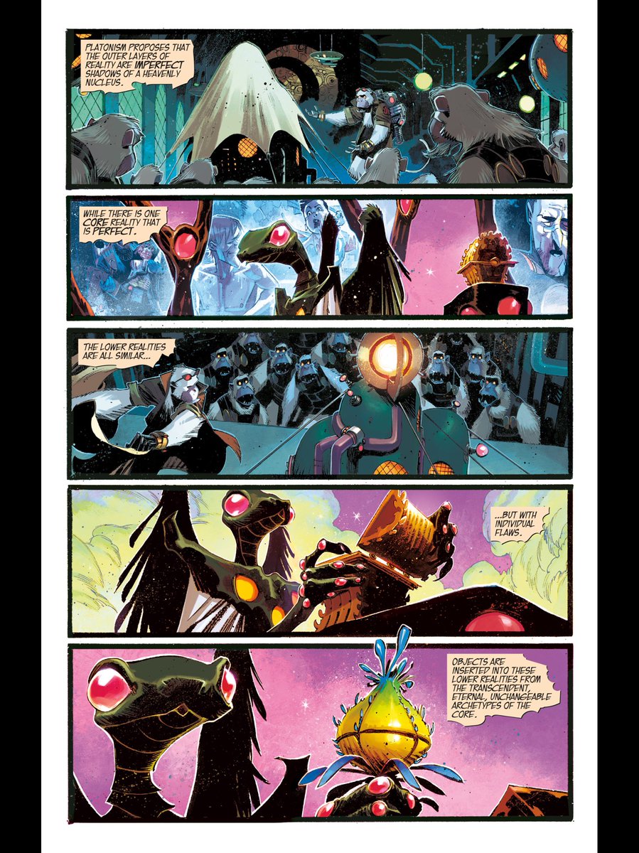 thomkrone's tweet photo. Already halway “Extinction is the Rule” ?!?
Didn’t even register starting a new volume...
I just want to be reading this book :)

#NowReading #BlackScience vol.7
by @Remender &amp; @ScaleraMatteo 
for #ComixResolutions 2020 https://t.co/NcTSq5fLtg