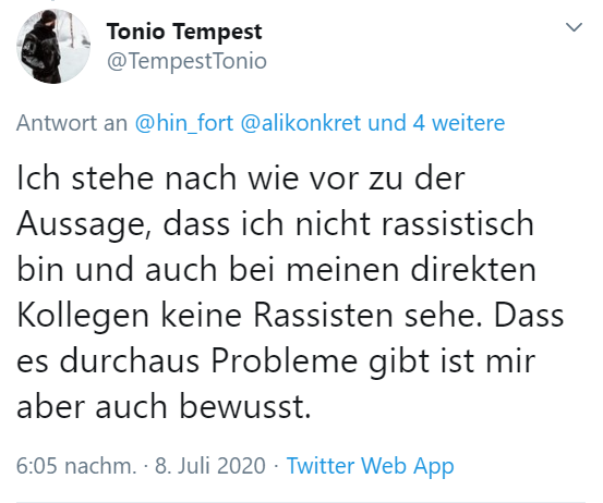 HSB_Forum's tweet photo. Jeder Cop behauptet das von sich!
Na also, doch kein Problem.
@.TempestTonio 🚀
#CopOps https://t.co/mDUmkmh7SH