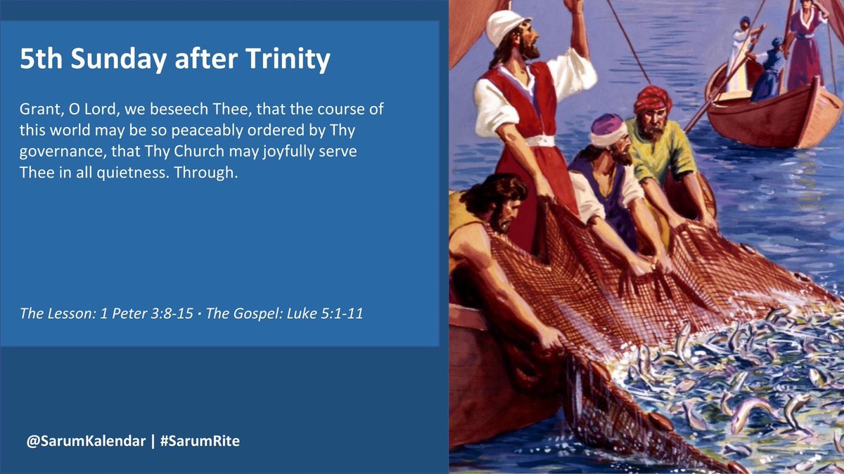 SarumKalendar's tweet photo. Fifth Sunday after Trinity. Collect, Lesson and Gospel. #SarumRite #Anglican #Catholic #AnglicanTwitter #CatholicTwitter #SarumUse #SundayService https://t.co/NOaPahKxd8