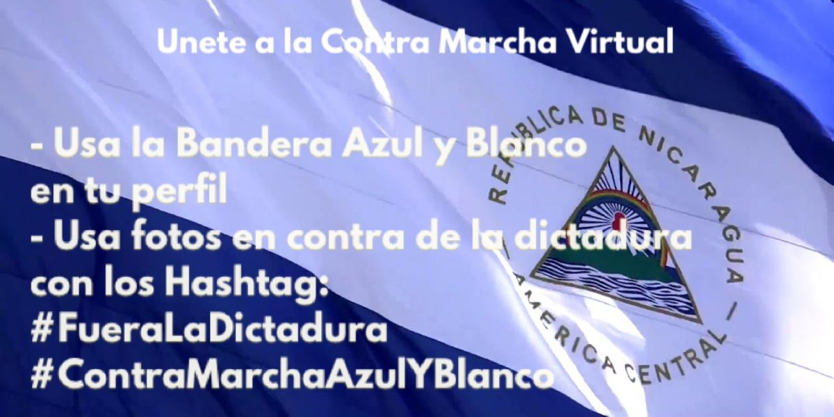 eliseonunez's tweet photo. Todos a la contra marcha virtual este 19 de julio, demostrémos que somos más, peguemos esto ese día en nuestras fotos de perfil https://t.co/bHtc1s67Sx