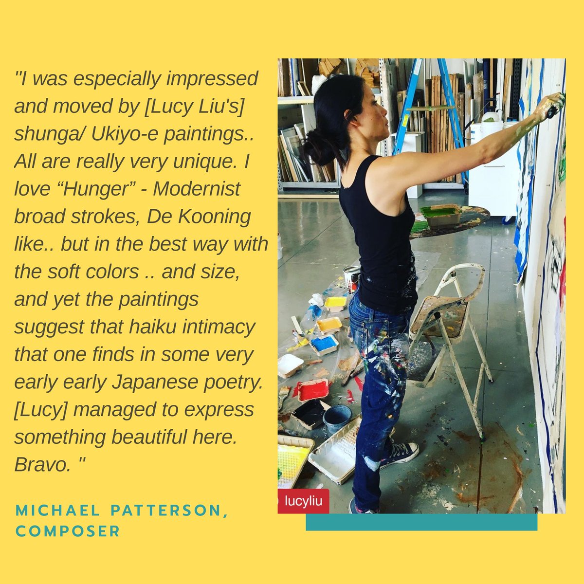 TheArtofLucyLiu's tweet photo. A review of #LucyLiu's museum show by #MichaelPatterson via @fansoflucyliu. You may check out the virtual museum tour at https://t.co/2MSOmj3fQc 🎨 https://t.co/dgB9V60Vuj
