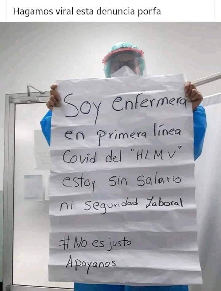 Ciudadano7HN's tweet photo. Continúan las denuncias de médicos y enfermeras sin pago en el país https://t.co/vYvg1HgooA