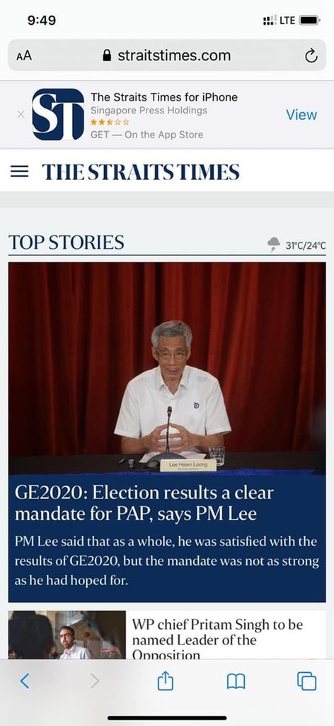 The last photo is our Straits Times. Do you see the Journalistic integrity that is involved. For BBC,Reuters, CNBC and Bloomberg, It said as it is with facts laid down, not intending to protect any narrative set by . This is why we’re 158/180 on the World Press Freedom index.