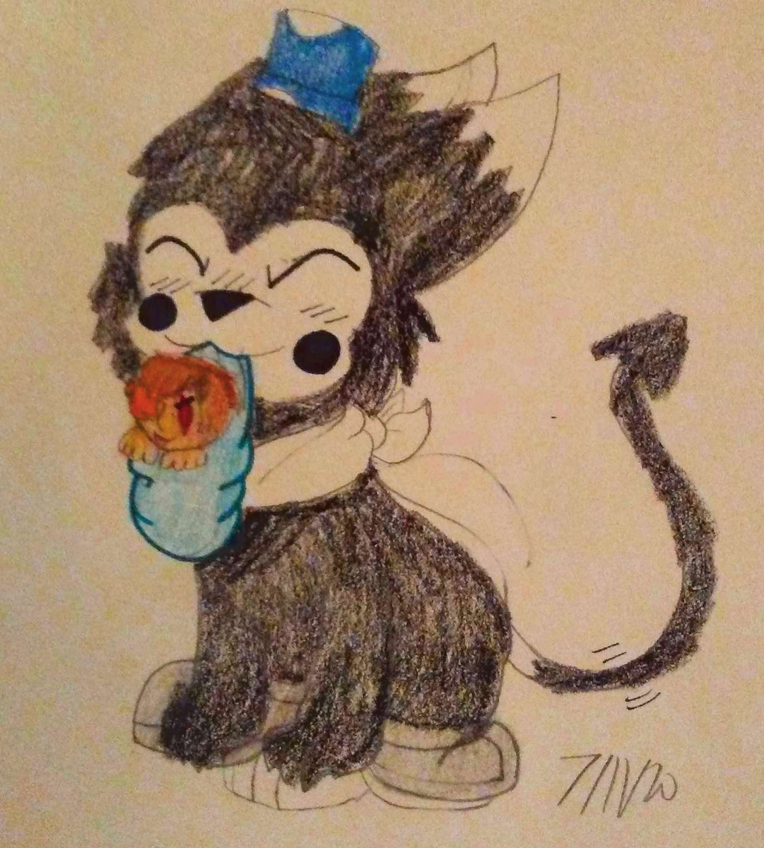 KadiWright3's tweet photo. I made this for @JessNicoleherr1 cause she's been feeling down for awhile so I thought I make Benchu with widdle baby Crimson to cheer her up qwq
(Crimson Knight belongs to @TheCodyInc)
#supportart #jess #benchu #uplifting #cute #fluff #crimson #knight #traditionalart https://t.co/5jldR6tXe1