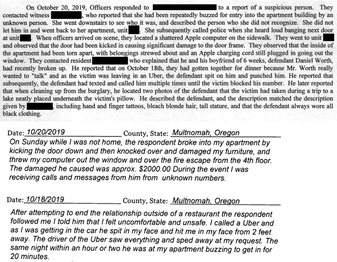 Trust fund kid & domestic abuser Daniel Baxter Worth is another violent far-right agitator trying to make inroads at Eric Post's "Peace" event. Worth loves to make death threats online.  https://twitter.com/RoseCityAntifa/status/1268061194423697408