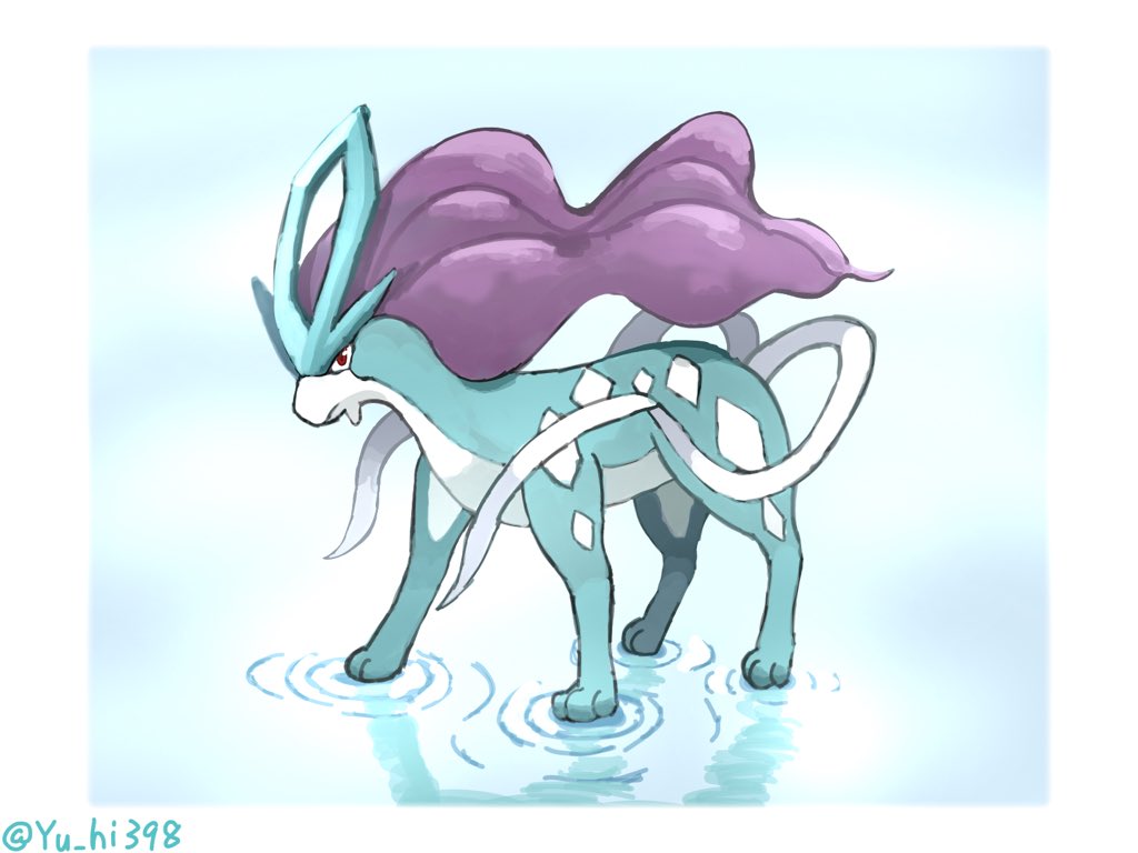 由陽 على تويتر 厚塗りでスイクン描いてみました みずタイプ特有の美しさ好きです ポケモンイラスト ポケモン好きさんと繋がりたい イラスト好きな人と繋がりたい 絵描きさんと繫がりたい