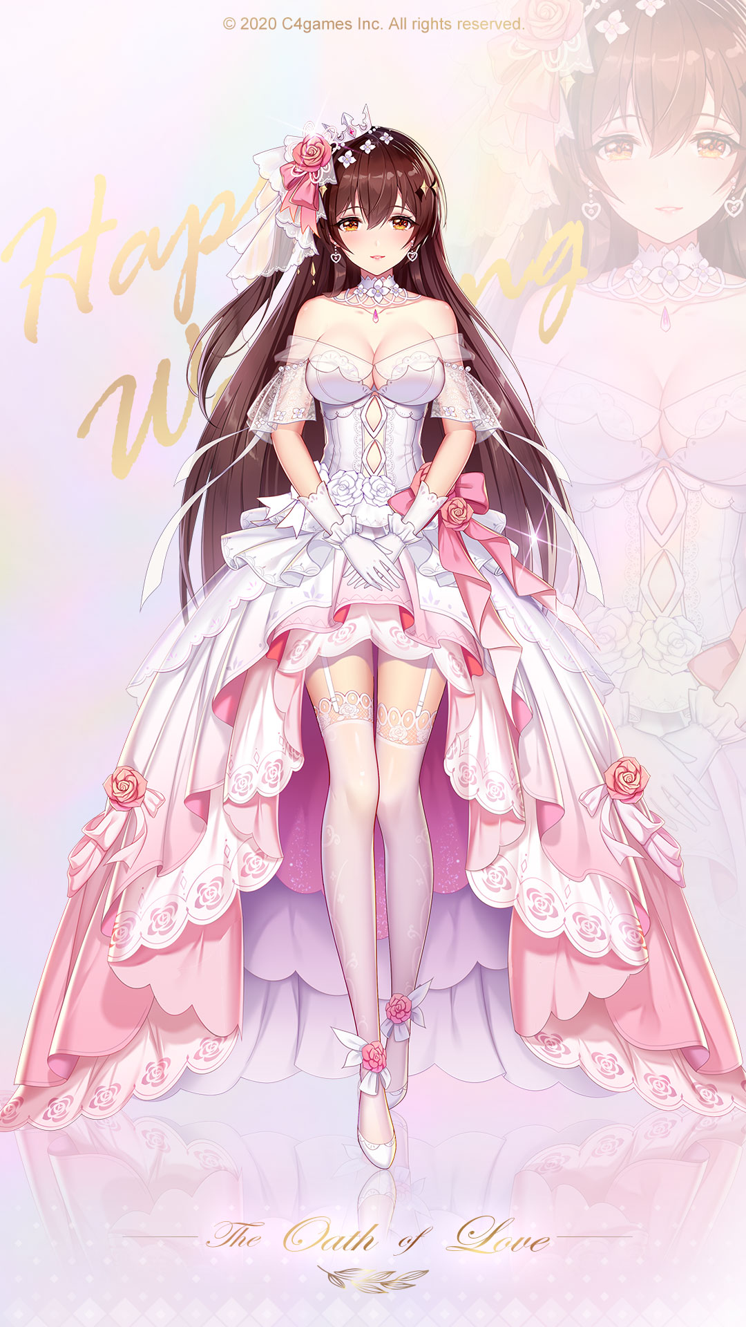 公式 放置少女 百花繚乱の萌姫たち 美少女育成放置rpg Love放置少女 好感度システム 第1弾 登場キャラの 鍾會 楽進 のウエディングドレス姿の壁紙をプレゼント 待ち受け画面に設定して 愛でてあげてください T Co