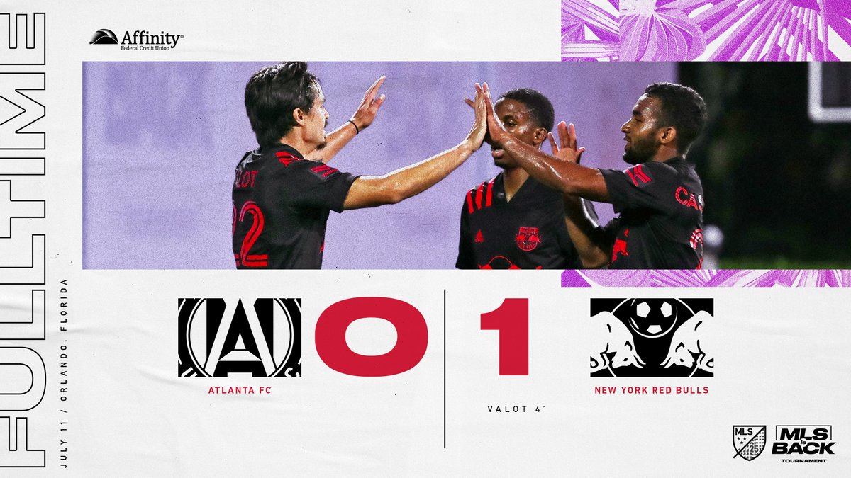 NewYorkRedBulls's tweet image. Took 𝟭𝟮𝟲 days to savor another win, and this one sure is 𝘀𝗽𝗲𝗰𝗶𝗮𝗹. 

We're back fam!! ⚫️🔴⚫️

FULL TIME, pres. by @AffinityFCU 

0-1 #ATLvRBNY | #RBNY