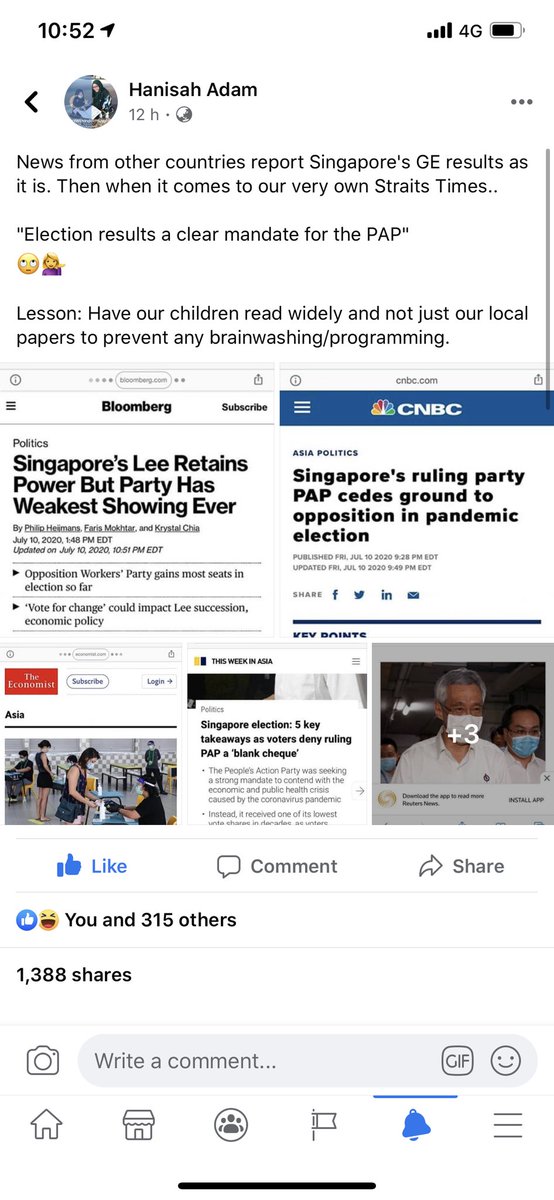 Credit FB post. From Hanisah Adam.