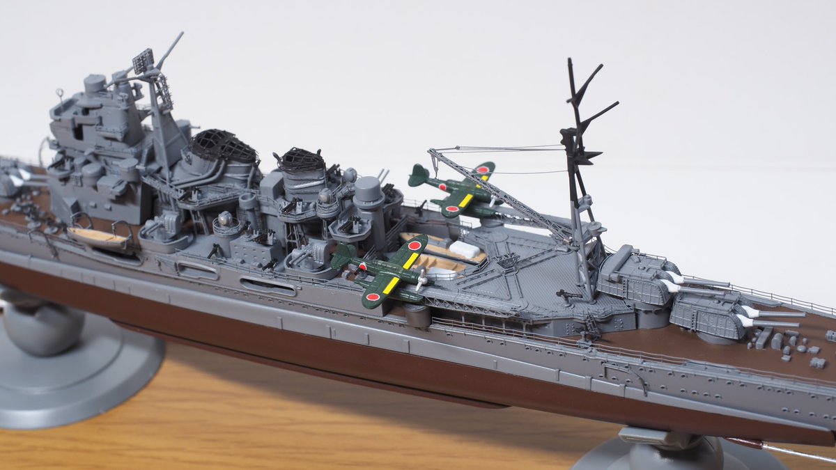 RT @ichinomiya_a12: フジミ 1/700 重巡洋艦｢愛宕｣ 完成しました
