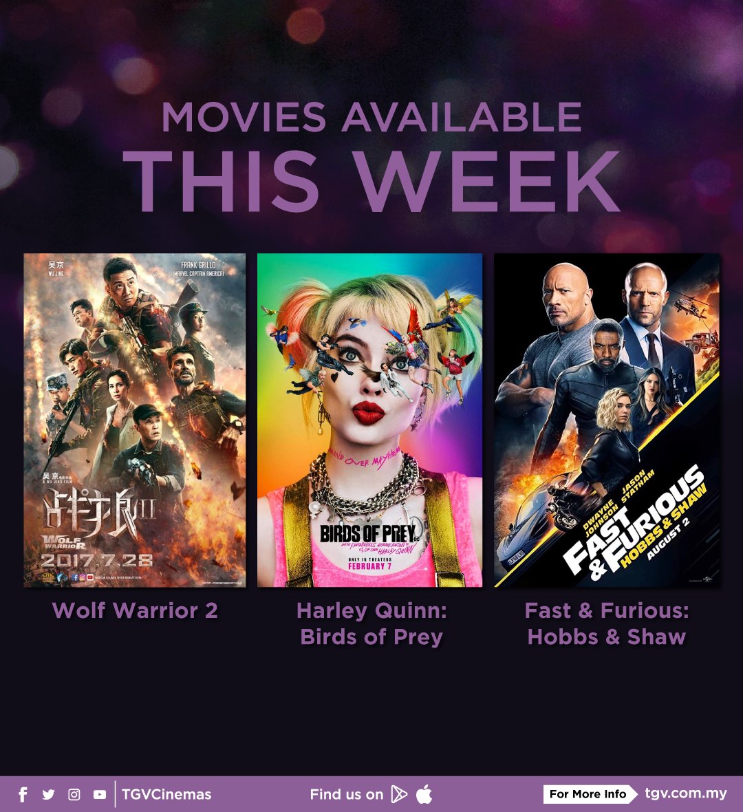 TGVCinemas's tweet photo. Selain #KLSpecialForce, #TrainToBusan dan #AngelHasFallen korang boleh tonton filem-filem menarik lain! 😱
Hanya RM25, korang boleh dapat 1x pembuka selera & 1x minuman dari menu INDULGE terpilih berserta tayangan semula filem dengan hanya RM25! 🍽️
Hanya di @TGVCinemas! https://t.co/6cJwGAu2bM