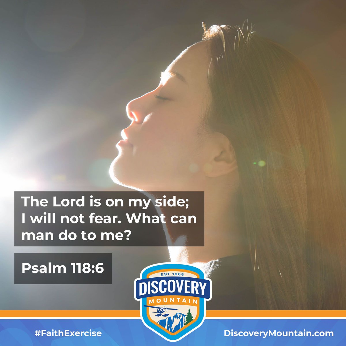 discoverymtn's tweet photo. 😨 Fear or faith? 😌 Well, as Peabody says (https://t.co/2pTj8fYhWy), they're not always opposites. Whether it's drama at camp or Pharaoh &amp; his chariot army, many things can make us scared. But we can step out in faith despite our fear. Why? We know God is with us! #FaithExercise https://t.co/62ubghGGLa