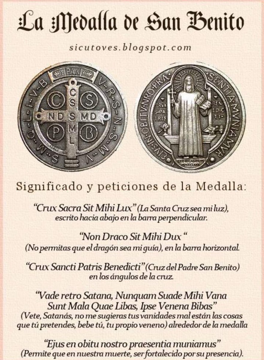 Significado de la medalla de San Benito